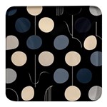 A Minimalist Pattern With Simple Lines And Shapes, Creating A Clean And Modern Aesthetic 03 Square Glass Fridge Magnet (4 pack)