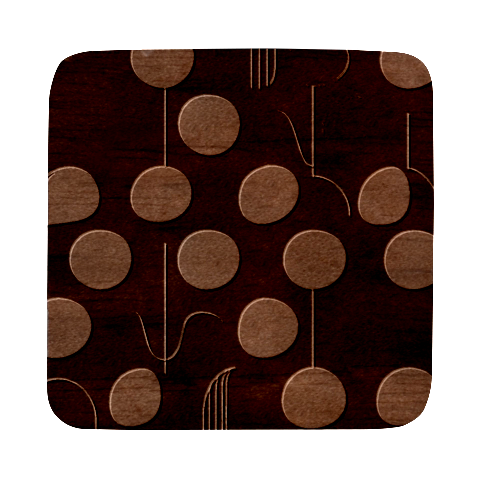 A Minimalist Pattern With Simple Lines And Shapes, Creating A Clean And Modern Aesthetic 03 Square Wood Guitar Pick Holder Case And Picks Set from ArtsNow.com Front