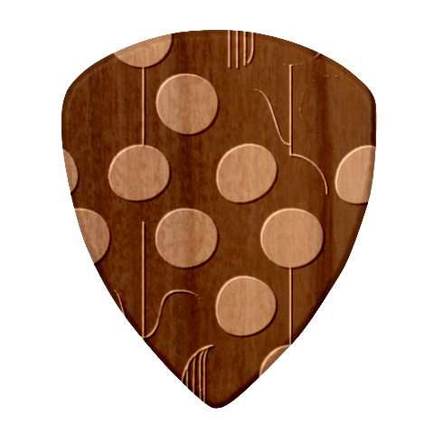 A Minimalist Pattern With Simple Lines And Shapes, Creating A Clean And Modern Aesthetic 03 Wood Guitar Pick (Set of 10) from ArtsNow.com Front