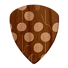 A Minimalist Pattern With Simple Lines And Shapes, Creating A Clean And Modern Aesthetic 03 Wood Guitar Pick (Set of 10) from ArtsNow.com Front