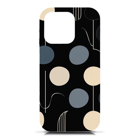 A Minimalist Pattern With Simple Lines And Shapes, Creating A Clean And Modern Aesthetic 03 iPhone 16 Pro Black UV Print PC Hardshell Case from ArtsNow.com Front