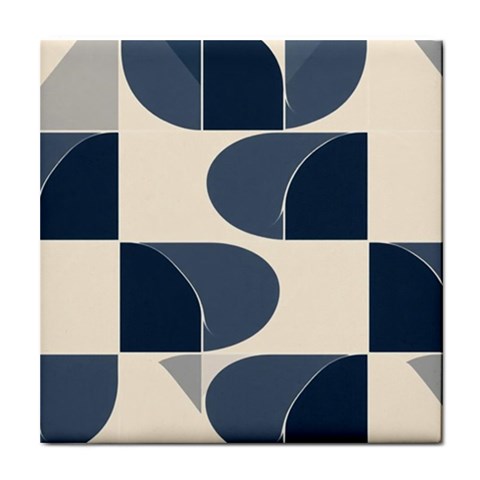 A Minimalist Pattern With Simple Lines And Shapes, Creating A Clean And Modern Aesthetic 04 Tile Coaster from ArtsNow.com Front