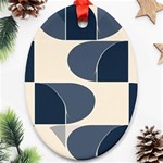 A Minimalist Pattern With Simple Lines And Shapes, Creating A Clean And Modern Aesthetic 04 Ornament (Oval)