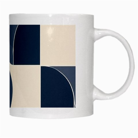 A Minimalist Pattern With Simple Lines And Shapes, Creating A Clean And Modern Aesthetic 04 White Mug from ArtsNow.com Right