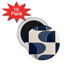 A Minimalist Pattern With Simple Lines And Shapes, Creating A Clean And Modern Aesthetic 04 1.75  Magnets (10 pack) 