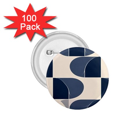 A Minimalist Pattern With Simple Lines And Shapes, Creating A Clean And Modern Aesthetic 04 1.75  Buttons (100 pack)  from ArtsNow.com Front