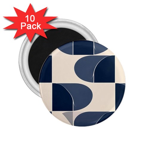 A Minimalist Pattern With Simple Lines And Shapes, Creating A Clean And Modern Aesthetic 04 2.25  Magnets (10 pack)  from ArtsNow.com Front