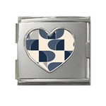 A Minimalist Pattern With Simple Lines And Shapes, Creating A Clean And Modern Aesthetic 04 Mega Link Heart Italian Charm (18mm)