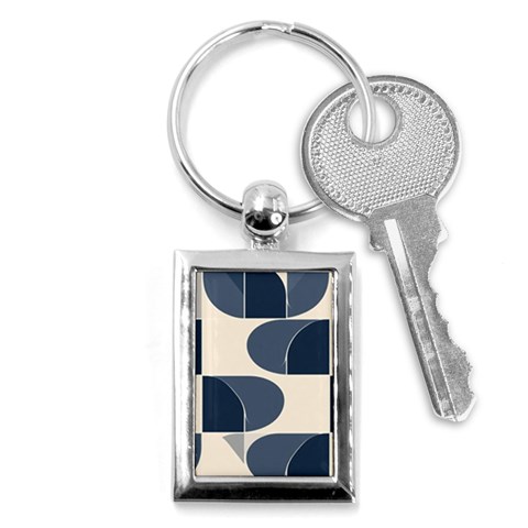 A Minimalist Pattern With Simple Lines And Shapes, Creating A Clean And Modern Aesthetic 04 Key Chain (Rectangle) from ArtsNow.com Front