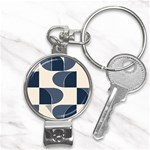 A Minimalist Pattern With Simple Lines And Shapes, Creating A Clean And Modern Aesthetic 04 Nail Clippers Key Chain