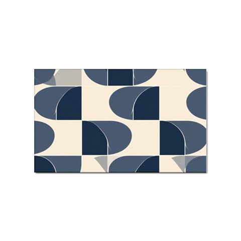 A Minimalist Pattern With Simple Lines And Shapes, Creating A Clean And Modern Aesthetic 04 Sticker (Rectangular) from ArtsNow.com Front