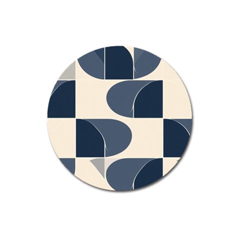 A Minimalist Pattern With Simple Lines And Shapes, Creating A Clean And Modern Aesthetic 04 Magnet 3  (Round) from ArtsNow.com Front