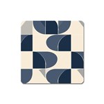 A Minimalist Pattern With Simple Lines And Shapes, Creating A Clean And Modern Aesthetic 04 Square Magnet