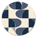 A Minimalist Pattern With Simple Lines And Shapes, Creating A Clean And Modern Aesthetic 04 Magnet 5  (Round)