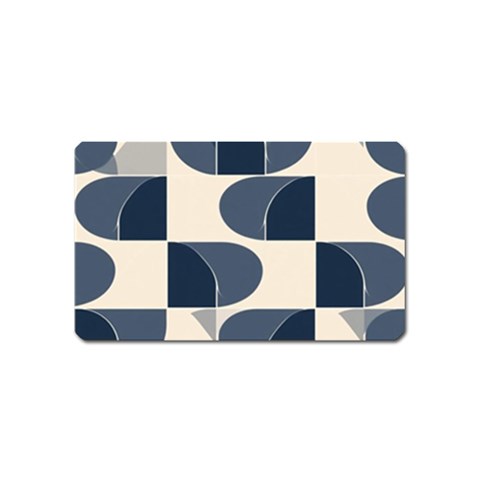 A Minimalist Pattern With Simple Lines And Shapes, Creating A Clean And Modern Aesthetic 04 Magnet (Name Card) from ArtsNow.com Front