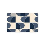 A Minimalist Pattern With Simple Lines And Shapes, Creating A Clean And Modern Aesthetic 04 Magnet (Name Card)