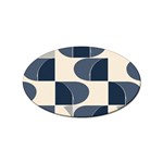 A Minimalist Pattern With Simple Lines And Shapes, Creating A Clean And Modern Aesthetic 04 Sticker Oval (10 pack)