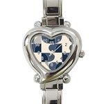 A Minimalist Pattern With Simple Lines And Shapes, Creating A Clean And Modern Aesthetic 04 Heart Italian Charm Watch