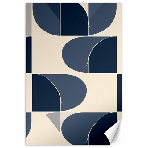 A Minimalist Pattern With Simple Lines And Shapes, Creating A Clean And Modern Aesthetic 04 Canvas 20  x 30  from ArtsNow.com 19.62 x28.9  Canvas - 1