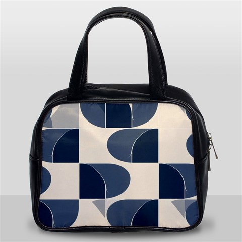 A Minimalist Pattern With Simple Lines And Shapes, Creating A Clean And Modern Aesthetic 04 Classic Handbag (Two Sides) from ArtsNow.com Front