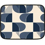 A Minimalist Pattern With Simple Lines And Shapes, Creating A Clean And Modern Aesthetic 04 Fleece Blanket (Mini)