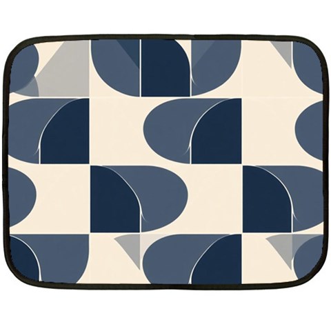 A Minimalist Pattern With Simple Lines And Shapes, Creating A Clean And Modern Aesthetic 04 Two Sides Fleece Blanket (Mini) from ArtsNow.com 35 x27  Blanket Back