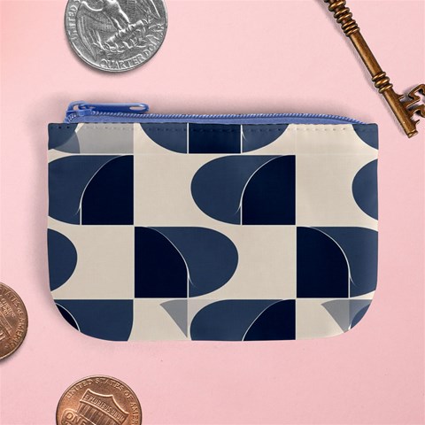 A Minimalist Pattern With Simple Lines And Shapes, Creating A Clean And Modern Aesthetic 04 Mini Coin Purse from ArtsNow.com Front