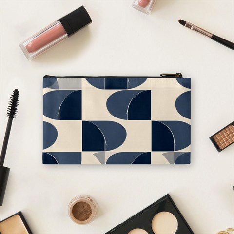 A Minimalist Pattern With Simple Lines And Shapes, Creating A Clean And Modern Aesthetic 04 Cosmetic Bag (Small) from ArtsNow.com Back