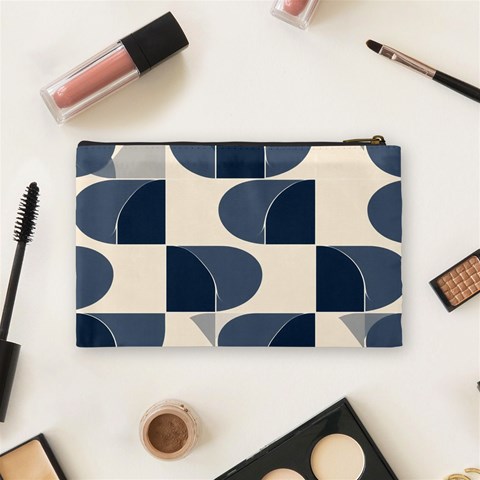 A Minimalist Pattern With Simple Lines And Shapes, Creating A Clean And Modern Aesthetic 04 Cosmetic Bag (Medium) from ArtsNow.com Back