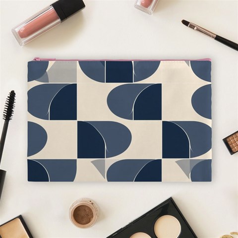 A Minimalist Pattern With Simple Lines And Shapes, Creating A Clean And Modern Aesthetic 04 Cosmetic Bag (Large) from ArtsNow.com Front