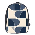 A Minimalist Pattern With Simple Lines And Shapes, Creating A Clean And Modern Aesthetic 04 School Bag (Large)