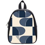 A Minimalist Pattern With Simple Lines And Shapes, Creating A Clean And Modern Aesthetic 04 School Bag (Small)