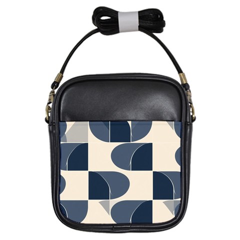 A Minimalist Pattern With Simple Lines And Shapes, Creating A Clean And Modern Aesthetic 04 Girls Sling Bag from ArtsNow.com Front