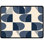 A Minimalist Pattern With Simple Lines And Shapes, Creating A Clean And Modern Aesthetic 04 Fleece Blanket (Large)