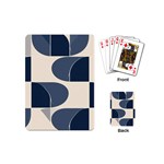 A Minimalist Pattern With Simple Lines And Shapes, Creating A Clean And Modern Aesthetic 04 Playing Cards Single Design (Mini)