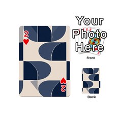 A Minimalist Pattern With Simple Lines And Shapes, Creating A Clean And Modern Aesthetic 04 Playing Cards 54 Designs (Mini) from ArtsNow.com Front - Heart2