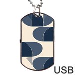 A Minimalist Pattern With Simple Lines And Shapes, Creating A Clean And Modern Aesthetic 04 Dog Tag USB Flash (One Side)