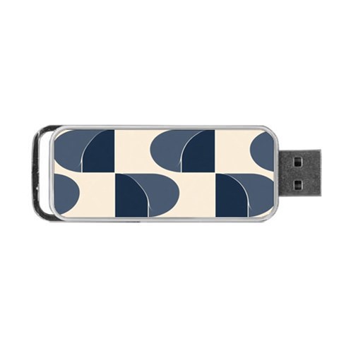 A Minimalist Pattern With Simple Lines And Shapes, Creating A Clean And Modern Aesthetic 04 Portable USB Flash (One Side) from ArtsNow.com Front