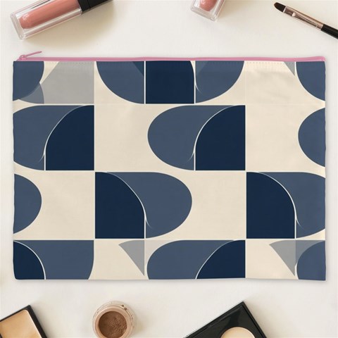 A Minimalist Pattern With Simple Lines And Shapes, Creating A Clean And Modern Aesthetic 04 Cosmetic Bag (XXXL) from ArtsNow.com Front