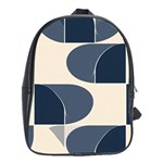 A Minimalist Pattern With Simple Lines And Shapes, Creating A Clean And Modern Aesthetic 04 School Bag (XL)