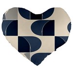 A Minimalist Pattern With Simple Lines And Shapes, Creating A Clean And Modern Aesthetic 04 Large 19  Premium Heart Shape Cushions