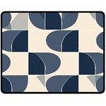 A Minimalist Pattern With Simple Lines And Shapes, Creating A Clean And Modern Aesthetic 04 Two Sides Fleece Blanket (Medium)