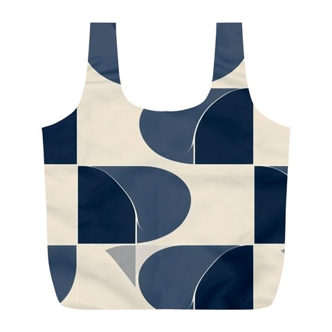 A Minimalist Pattern With Simple Lines And Shapes, Creating A Clean And Modern Aesthetic 04 Full Print Recycle Bag (L) from ArtsNow.com Back