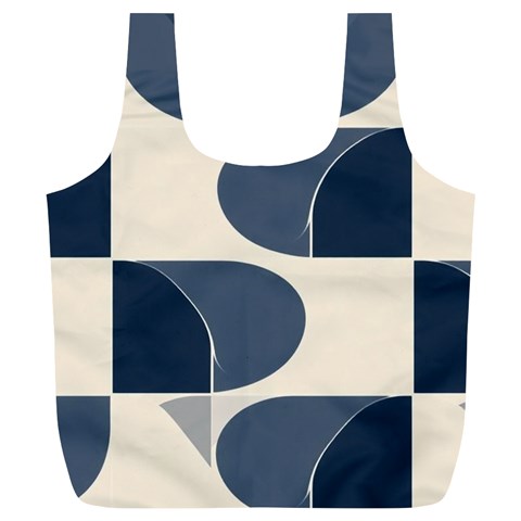 A Minimalist Pattern With Simple Lines And Shapes, Creating A Clean And Modern Aesthetic 04 Full Print Recycle Bag (XL) from ArtsNow.com Back