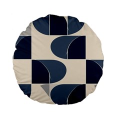 A Minimalist Pattern With Simple Lines And Shapes, Creating A Clean And Modern Aesthetic 04 Standard 15  Premium Flano Round Cushions from ArtsNow.com Back