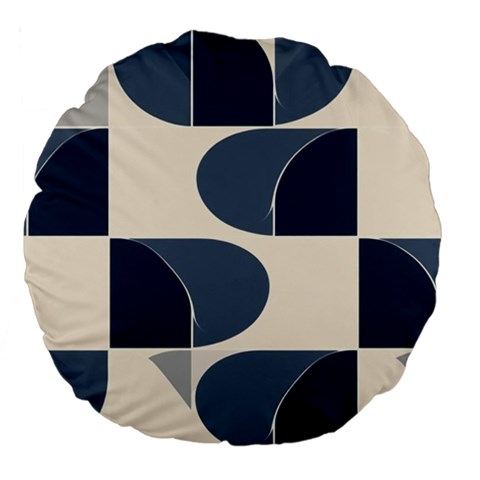 A Minimalist Pattern With Simple Lines And Shapes, Creating A Clean And Modern Aesthetic 04 Large 18  Premium Flano Round Cushions from ArtsNow.com Front