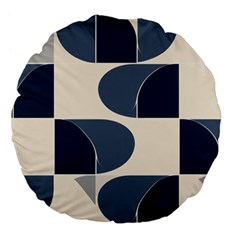 A Minimalist Pattern With Simple Lines And Shapes, Creating A Clean And Modern Aesthetic 04 Large 18  Premium Flano Round Cushions from ArtsNow.com Front