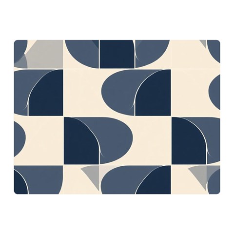 A Minimalist Pattern With Simple Lines And Shapes, Creating A Clean And Modern Aesthetic 04 Two Sides Premium Plush Fleece Blanket (Mini) from ArtsNow.com 35 x27  Blanket Back