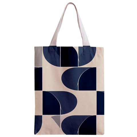 A Minimalist Pattern With Simple Lines And Shapes, Creating A Clean And Modern Aesthetic 04 Zipper Classic Tote Bag from ArtsNow.com Front