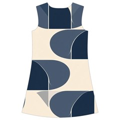 A Minimalist Pattern With Simple Lines And Shapes, Creating A Clean And Modern Aesthetic 04 Kids  Short Sleeve Velvet Dress from ArtsNow.com Back